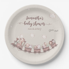 Safari Animals Train Pappteller