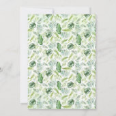 Safari Animals Tropical Jungle Zoo Baby Dusche Einladung (Rückseite)