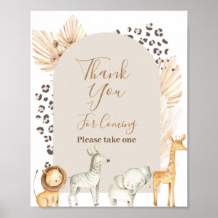 Safari Animals Vielen Dank für Ihr Kommen Gunnar-Z Poster