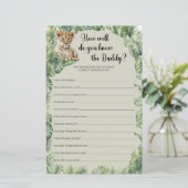 Safari Animals Wie gut kennen Sie das Daddy-Spiel (Stehend Vorderseite)