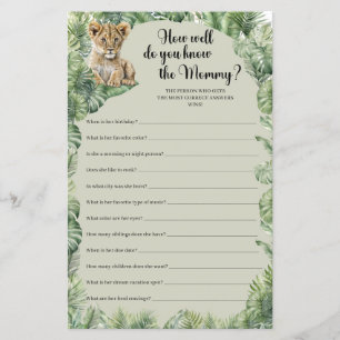 Safari Animals Wie gut kennen Sie das Mommy-Spiel