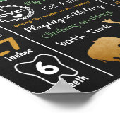 Safari Animals Wild Ein erster Geburtstag Meilenst Poster (Ecke)