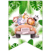 Safari Animals Wild Ein Geburtstag FOTO Wimpelkette (Dritte Fahne)