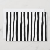 Safari Animals Wild Ein Geburtstag Schwarzes Foto Einladung (Rückseite)