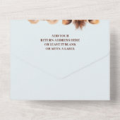 Safari Animals Wild One Baby Shower All In One Einladung (Rückseite)