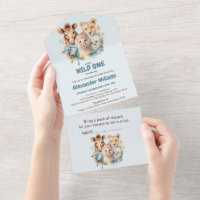 Safari Animals Wild One Baby Shower