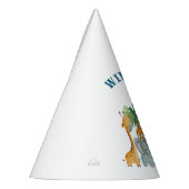 Safari Animals Wild One birthday Partyhütchen (Links)