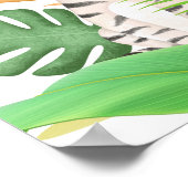 Safari Animals Wild One Geburtstag Poster (Ecke)