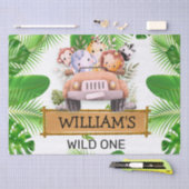 Safari Animals Wild One Geburtstag Seidenpapier (Handwerk)