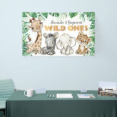 Safari Animals Wild Ones Birthday Banner (Messeveranstaltung)