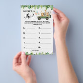 Safari Animals Wo war Mama Showspielkarte Flyer (Handgriff)