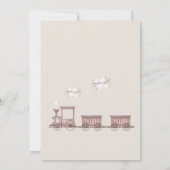 Safari Animals Zug 2. Geburtstag Einladung (Rückseite)