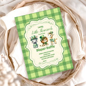 Safari Animlas Lucky Little Kleeblatt Diapper Raff Begleitkarte