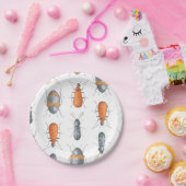 Safari-Aquarell hört Muster ab Pappteller (Party)