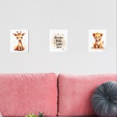 Safari Baby Animal Kinderzimmer Deco+Quote Bilderwand Sets (Wohnzimmer)