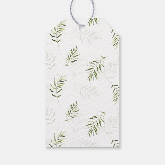 Safari Baby Animals Baby Dusche Geschenkanhänger (Rückseite)