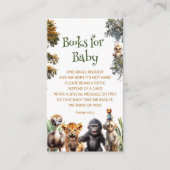 Safari Baby Animals Baby Showbucher Begleitkarte (Vorderseite)