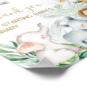 Safari Baby Animals Baby Showbücher Poster (Ecke)