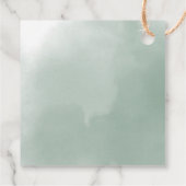 Safari Baby Animals Greenerity Baby Dusche Danke Geschenkanhänger (Rückseite)