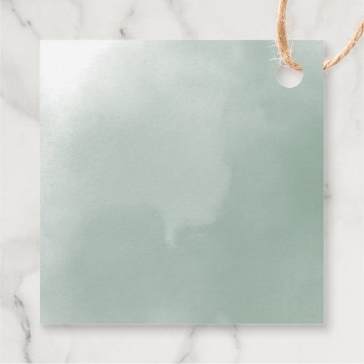 Safari Baby Animals Greenerity Baby Dusche Danke Geschenkanhänger (Rückseite)