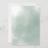 Safari Baby Animals Greenery Baby Shower Einladung (Rückseite)