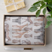 Safari Baby Animals Muster Seidenpapier (Geschenk)