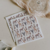 Safari Baby Animals Muster Serviette
