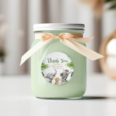 Safari Baby Animals Niedlich Adorable Wild Runder Aufkleber