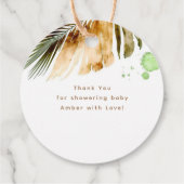 Safari Baby Animals Niedlich Vielen Dank Geschenkanhänger (Rückseite)