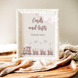 Safari Baby Animals Trailer Karten und Geschenke Poster