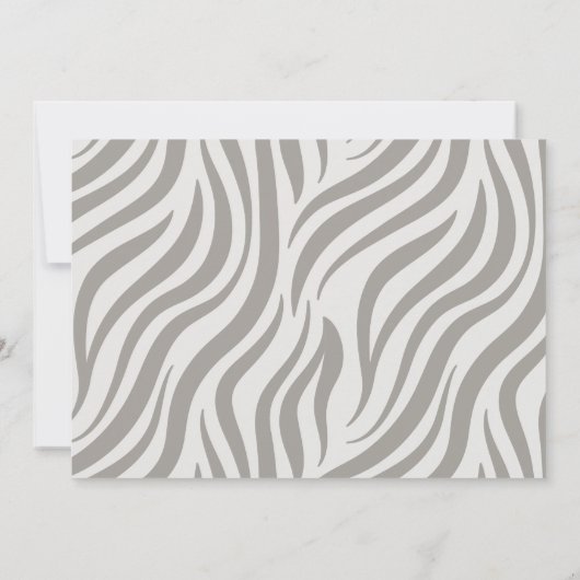 Safari Baby Animals Wild One Baby Shower Einladung (Rückseite)