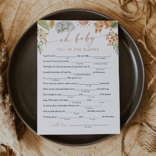 SAFARI Baby Duschbänke, füllen Sie das Leere Spiel Einladung