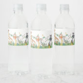 Safari Baby Dusche Beverage Label Set Wasserflaschenetikett (Flaschen)