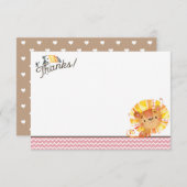 Safari Baby Dusche Danke Karte (Vorne/Hinten)