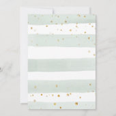 Safari Baby Dusche Einladung Boy Gold Young Wild (Rückseite)