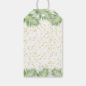 Safari Baby Dusche Gold Geschenk Gefallen Tag Geschenkanhänger (Rückseite)