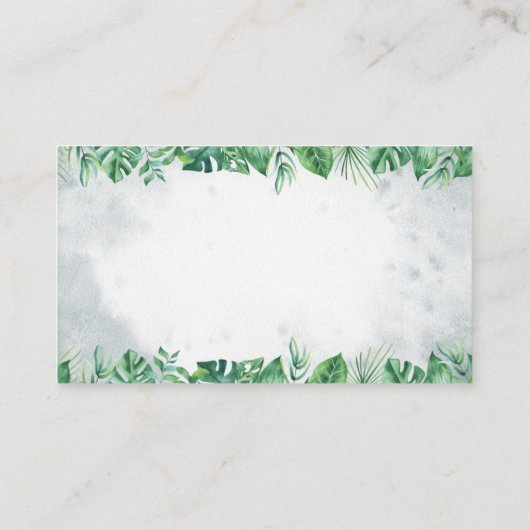 Safari Baby Dusche I Birthday Book Anfrage Begleitkarte (Rückseite)