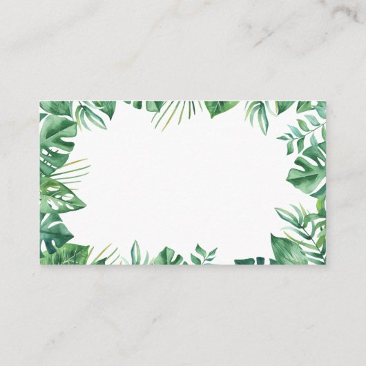 Safari Baby Dusche I Birthday Book Anfrage Begleitkarte (Rückseite)