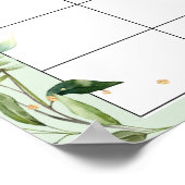 Safari Baby Dusche Ratschlag Fälliges Datum Kalend Poster (Ecke)