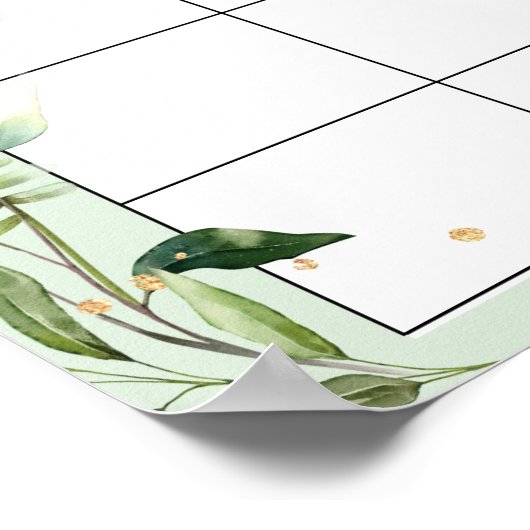 Safari Baby Dusche Ratschlag Fälliges Datum Kalend Poster (Ecke)