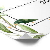 Safari Baby Dusche Ratschlag Fälliges Datum Kalend Poster (Ecke)