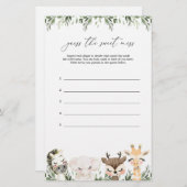 Safari Baby Dusche schätzt das süße Schlamassel (Vorne/Hinten)