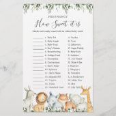 Safari Baby Dusche Schwangerschaft Wie süß es ist  (Vorderseite)