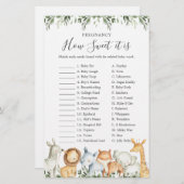 Safari Baby Dusche Schwangerschaft Wie süß es ist  (Vorne/Hinten)