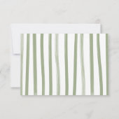 Safari Baby Dusche Wäscheleine Windelwulstkarten Einladung (Rückseite)