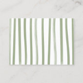 Safari Baby Dusche Wäscheleine Windelwulstkarten Visitenkarte (Rückseite)