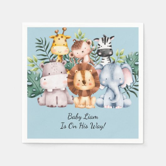 SAFARI BABY Duschnapkins Serviette (Vorderseite)