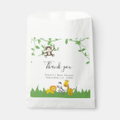 Safari Baby Duwer Niedliche Jungle Tiere neutral Geschenktütchen (Vorderseite)
