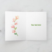 Safari Baby Elephant Happy 1. Geburtstagkarte Karte (Innenseite)