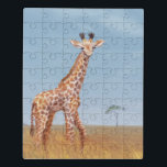 Safari Baby Giraffe Painting Puzzle<br><div class="desc">niedliches Puzzle für Babygiraffen. Original-Kunstwerk von Komila Y.</div>